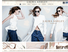 Tablet Screenshot of lauraashleyeyewear.com